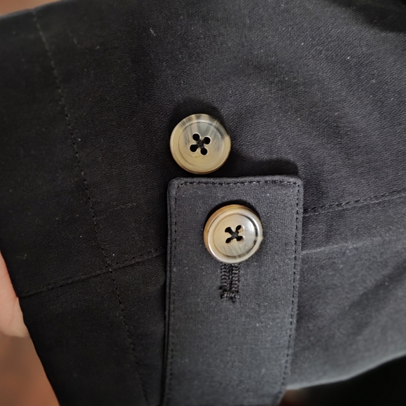 Woman Within Black Trench Coat Women's Size 18 - Picture 5 of 9